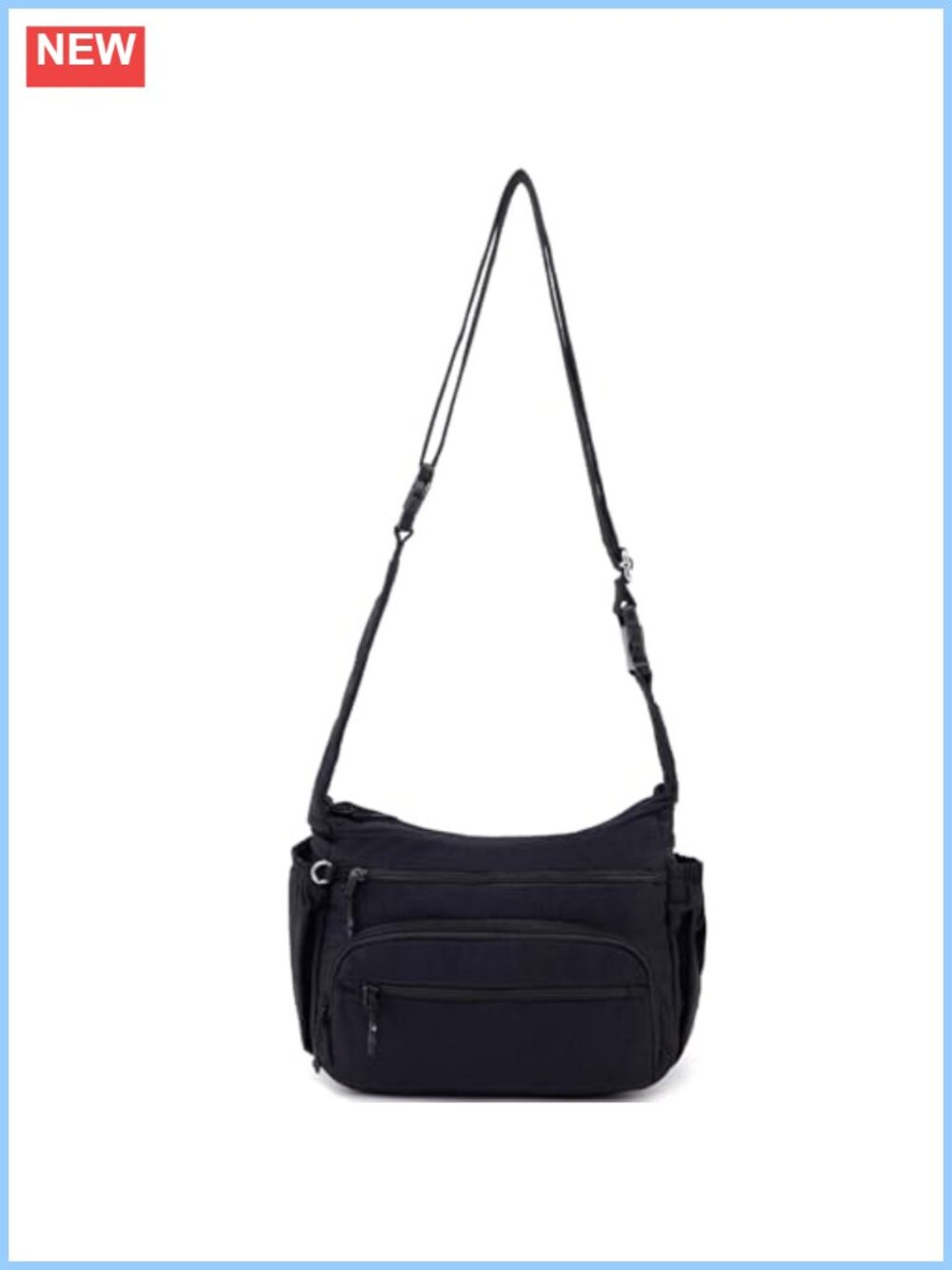 Trendy Nylon Crossbody Bag for Women Travel Shoulder Handbag Purse with